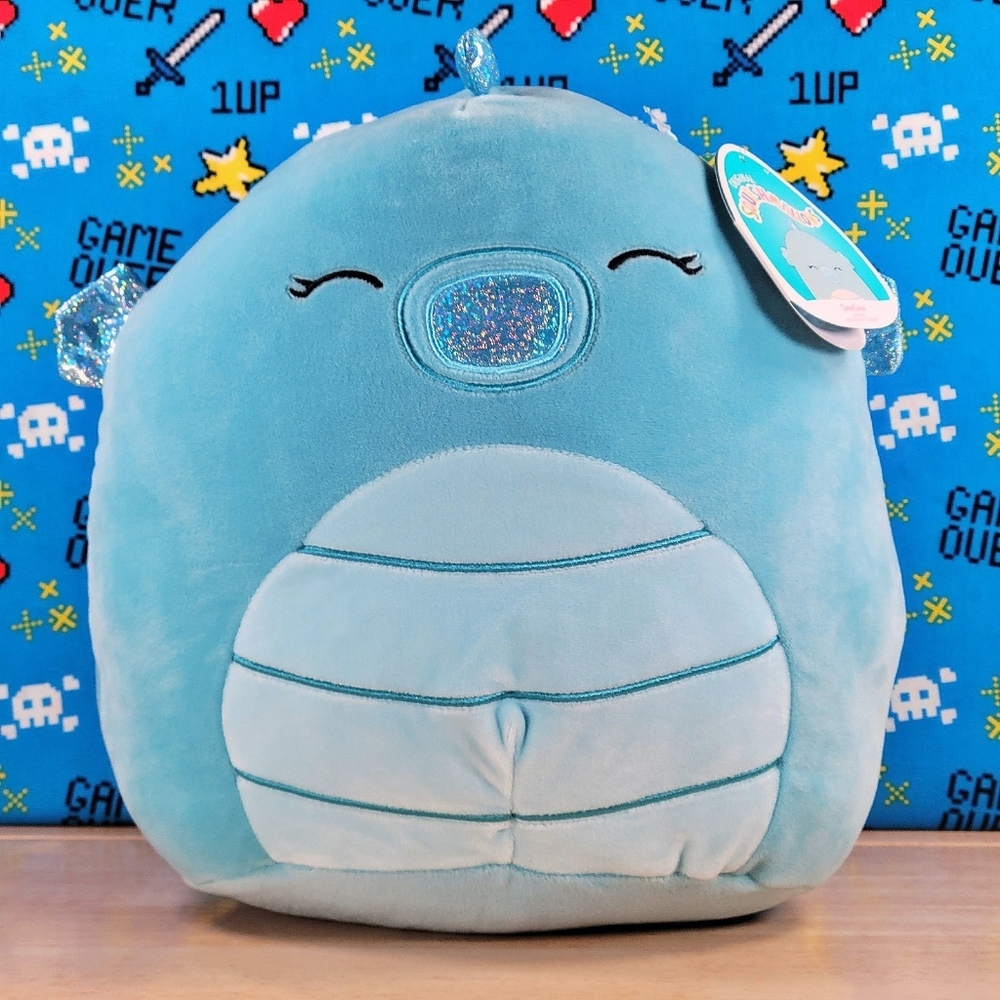 Squishmallow DeeDee the Blue Seahorse 11" Ultrasoft Stuffed Sealife Plush NWT
